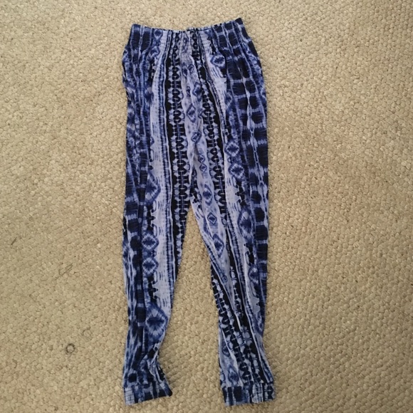 Tie dye blue gypsy pants