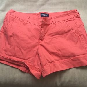 Coral American Eagle shorts