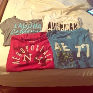 Bundle of 4 American Eagle/Aeropostale t shirts