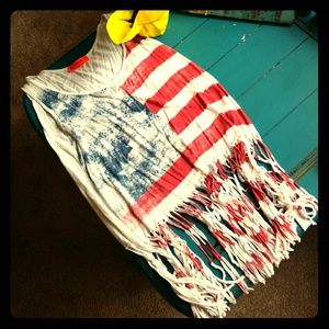 Boutique tassel USA top