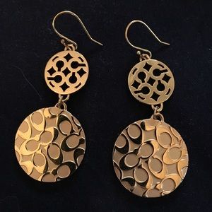 Coach gold earrings