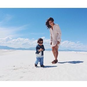 H&M blush tunic dress.