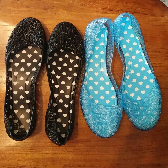 Black Jellies Flats