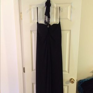 Dress, maxi, black, Sz 2X