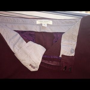 Banana republic Sloan Fit ankle pants Burgandy 10
