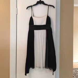 Black/beige semi formal dress