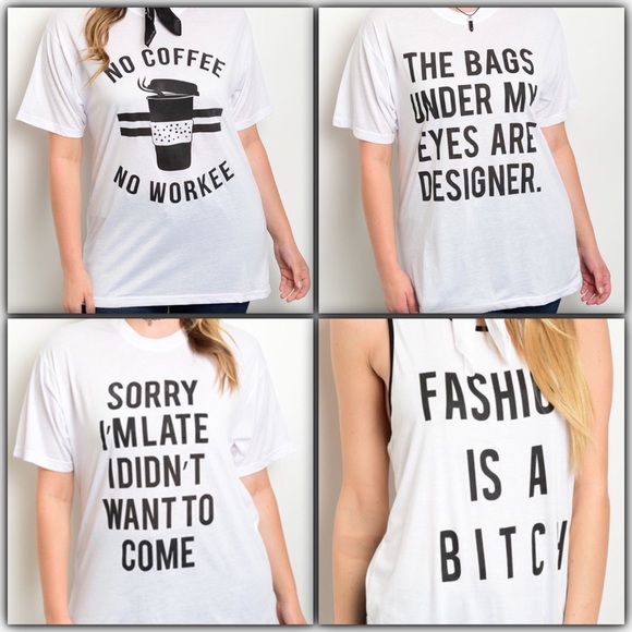 All I Need Is Coffee & Mascara Tee - Picture 3 of 3