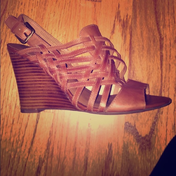 Franco Sarto - Brown wedges 7.5
