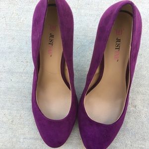 Purple Justfab Pumps size 8