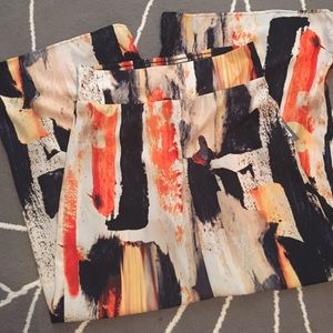 NWT wide leg high waisted pants size S