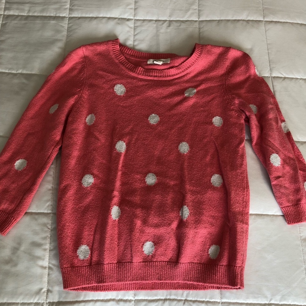 Pink Polka Dot Sweater