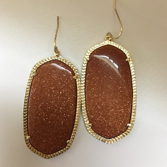 Danielle Earrings in Goldstone Never Worn