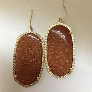 Danielle Earrings in Goldstone Never Worn
