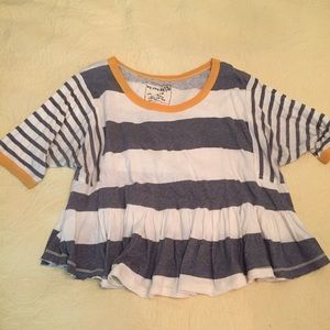 We the free striped crop top