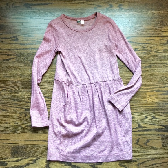 Purple Nordstrom Long-Sleeve Dress