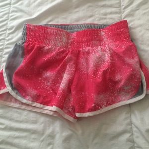 Nike pink and silver shorts. Like new.
