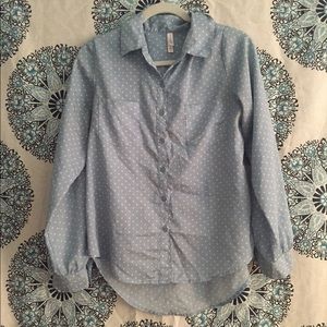 Polka dot button up