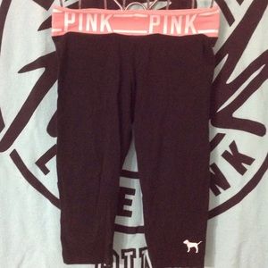 PINK yoga capris