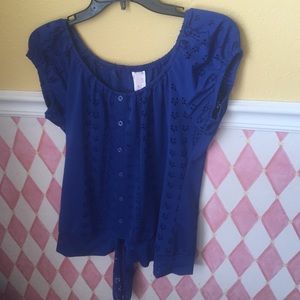 Cute royal blue shirt