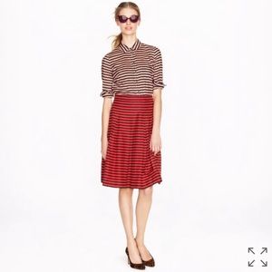 J. Crew Voile skirt in stripe