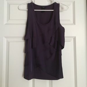 Dressy tank top in deep purple