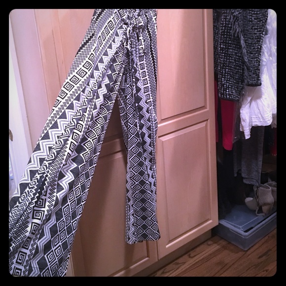Tribal print palazzo pants