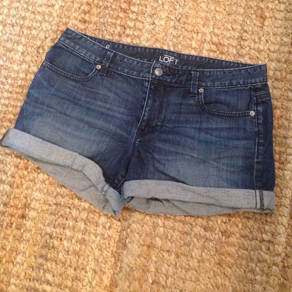 LOFT cuffed denim shorts
