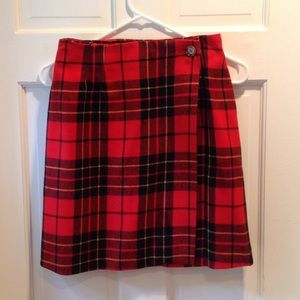 Breeches Red Tartan Plaid CUTE Mini Skirt Size 2