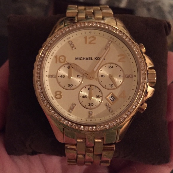 Michael Kors watch with crystals