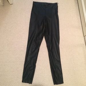 Black leather pants from topshop size 4!