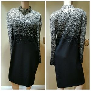 ST. John Evening Sequin Knit Dress