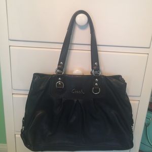 Large leather Coach purse