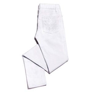 Tory Burch White Super Skinny Jeans