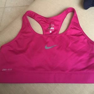 Purple Nike sports bra