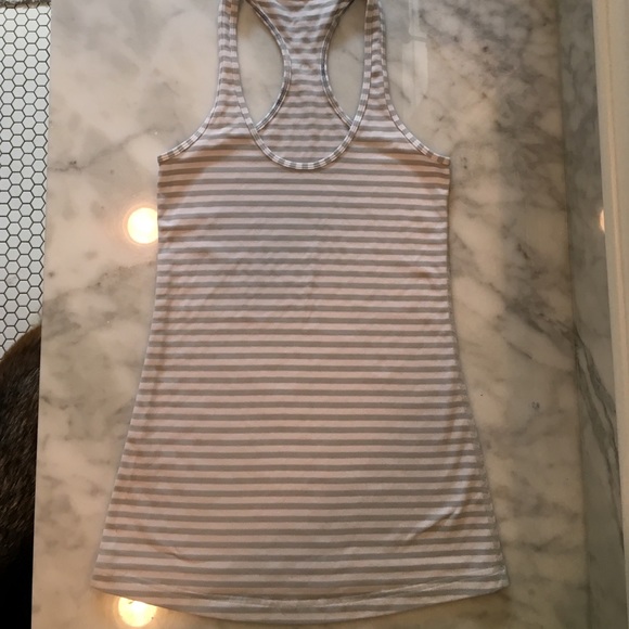 Lululemon striped yoga tank