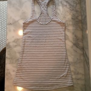 Lululemon striped yoga tank