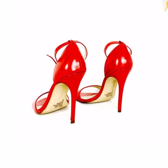 steve madden red strappy heels