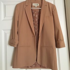 Forever 21 peach colored blazer