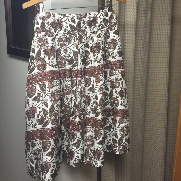 Autumn colors lined skirt
