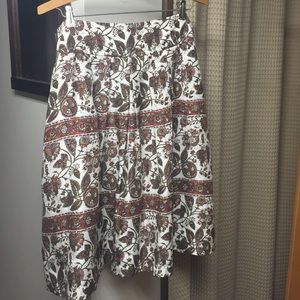 Autumn colors lined skirt