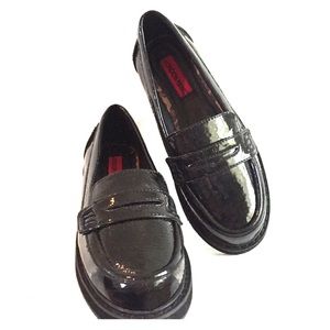 London Rebel black loafers