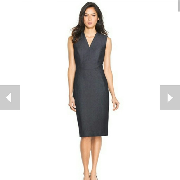 WHBM denim sheath dress nwot