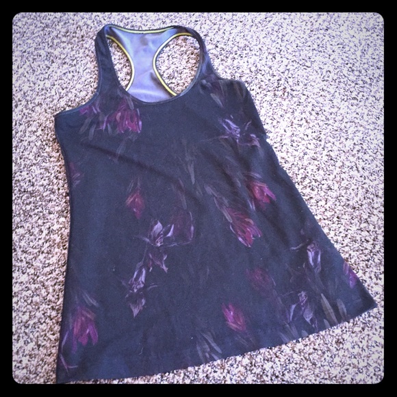 Black Lululemon racerback workout top