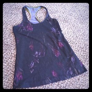 Black Lululemon racerback workout top