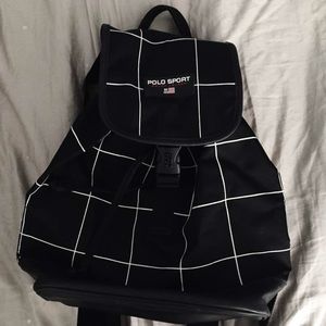 dead stock vintage Ralph Lauren grid backpack 💖