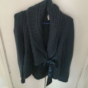 75%acrylic 25%wool sweater cardigan