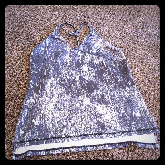 Athletics black and white top