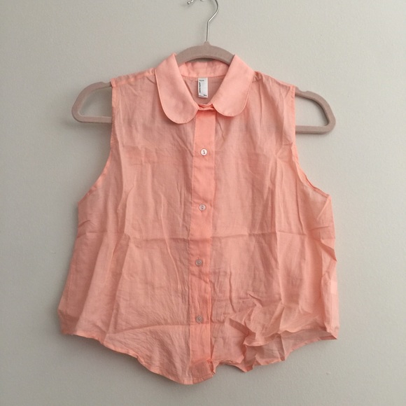 🌸SOLD🌸 American Apparel Lawn Crop Button Up