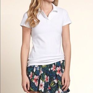 ❤️BRAND NEW❤️White hollister polo shirt