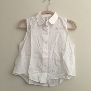 🌸SOLD🌸 American Apparel Lawn Crop Button Up